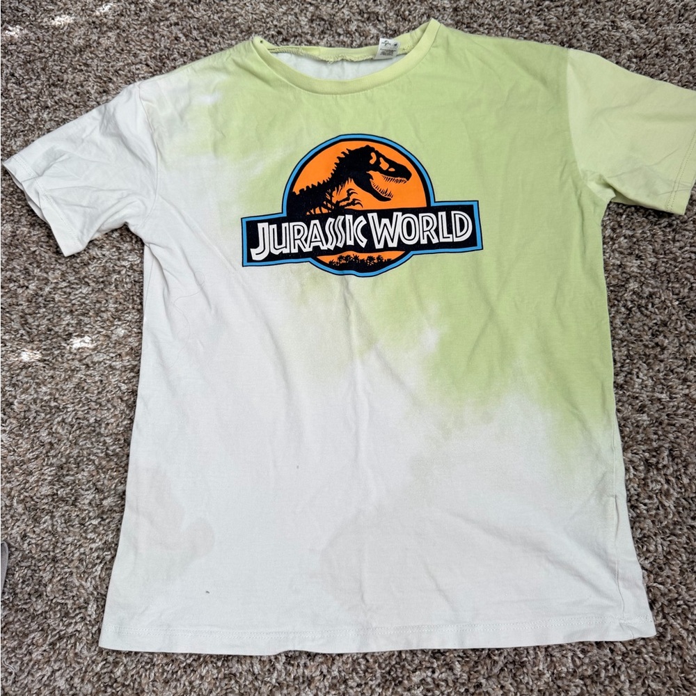 H&M Jurassic World Kids Tee - Lime and White